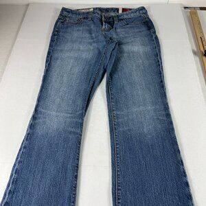 Express X2 Jeans Women's Measured 31x29 Slim Low Rise Boot Cut Blue Denim Tag 8
